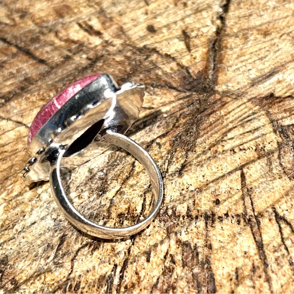 Rosaline Pink Thulite Ring Size 5 1/2 - Picture 4 of 11